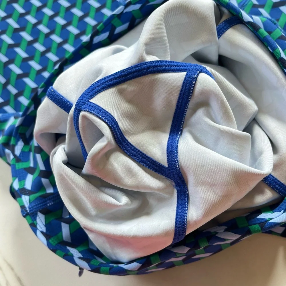 Boden High Waisted Pocket geometric print leggings size 4 - Picture 7 of 11